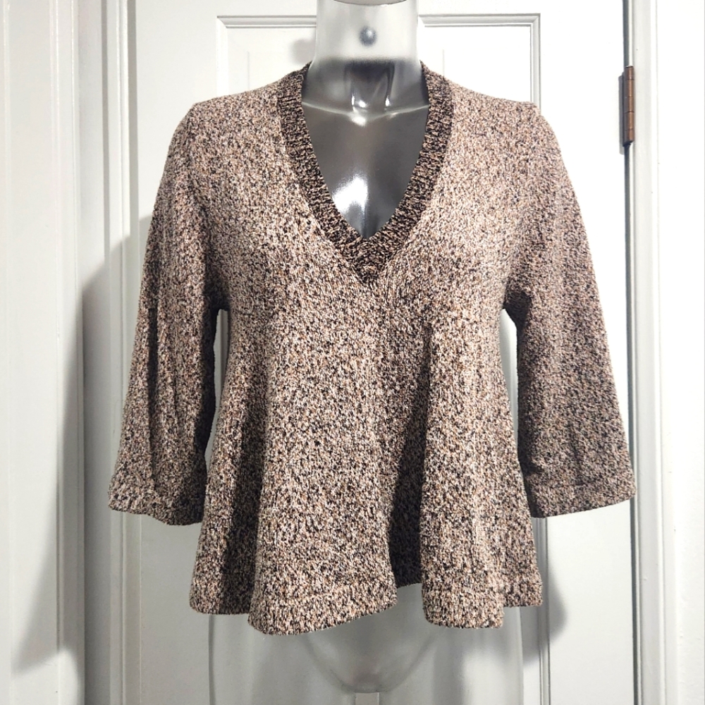 Apiece Apart Cropped V-neck Sweater S